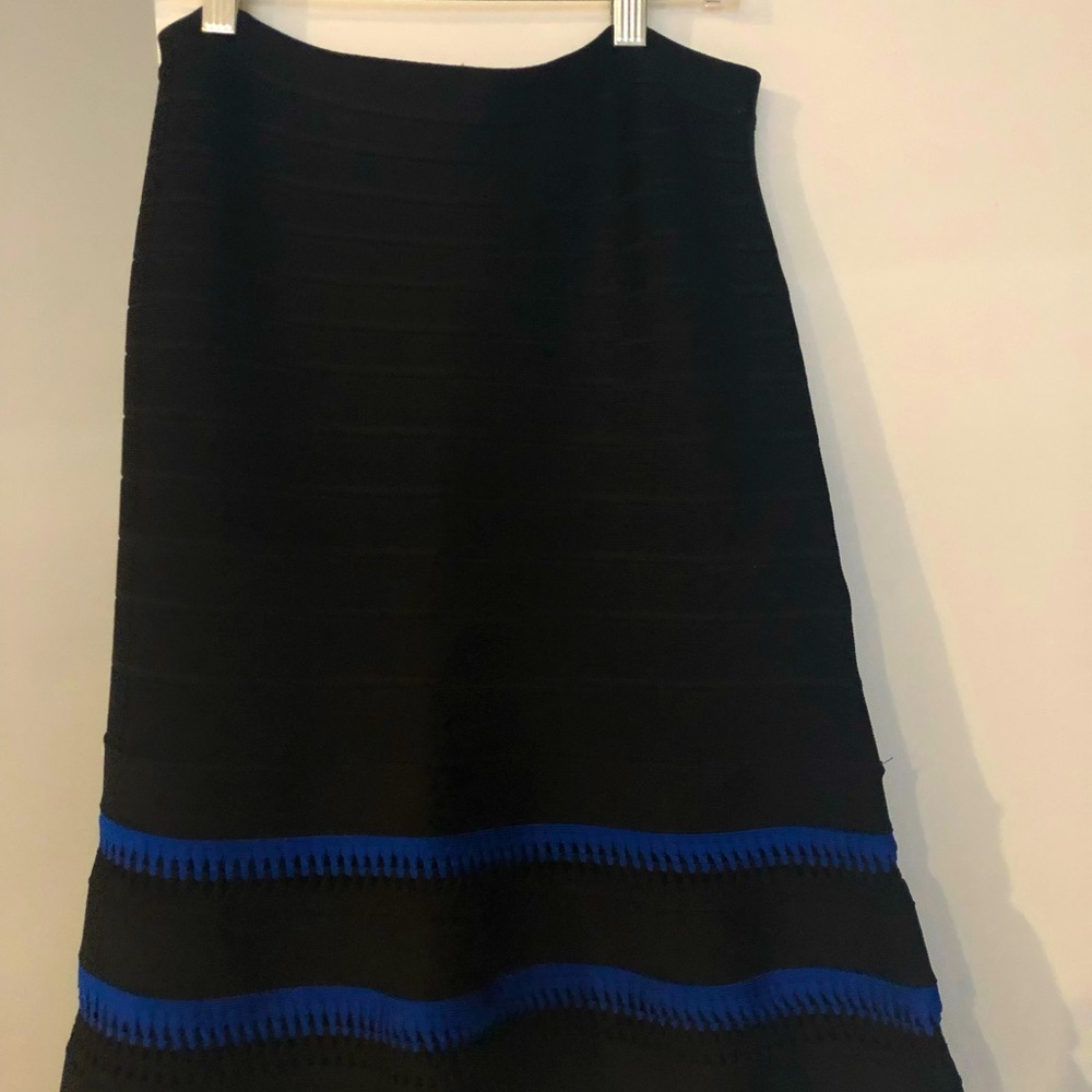 Black and blue Herve Leger Skirt